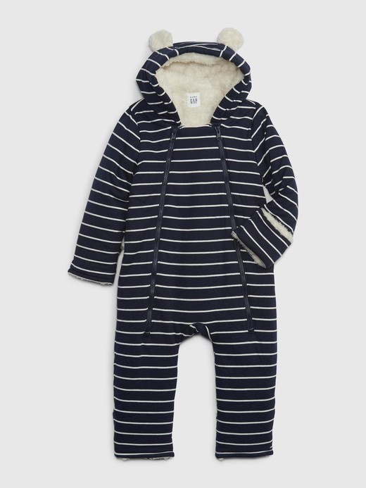 GAP Baby Hoodie Sherpa Lined One Piece Gap