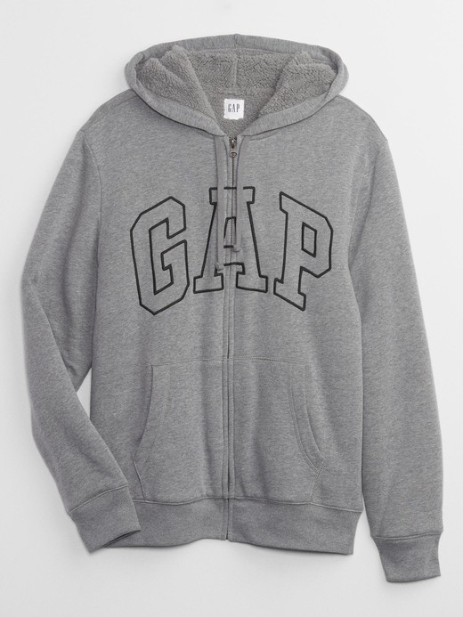 Sherpa lined outlet hoodie gap