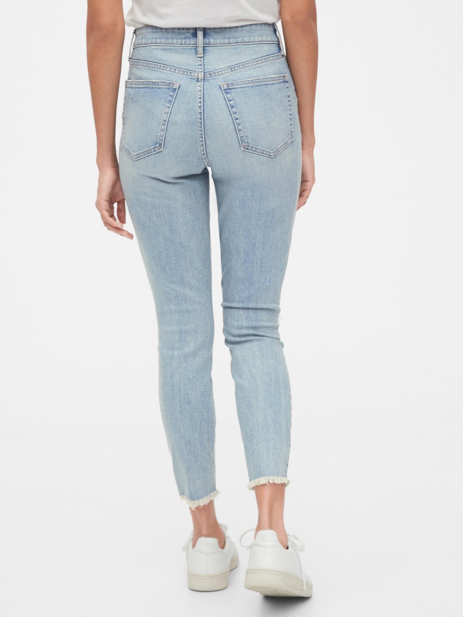 gap high rise curvy true skinny ankle