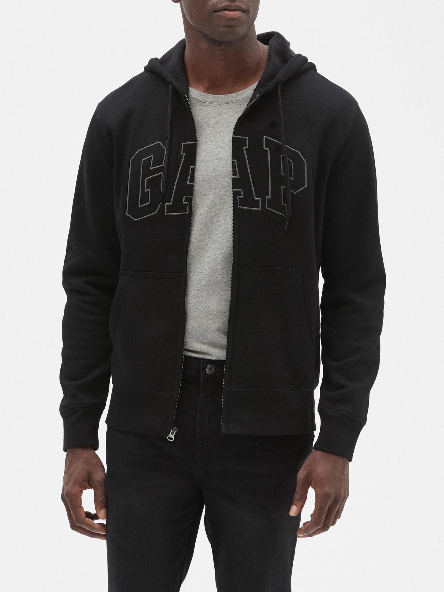 Gap Factory Men's Gap Logo Zip Hoodie Tapestry Navy Size L