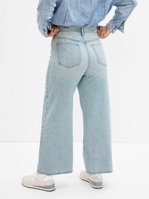 GAP High Rise Wide Leg Jeans Gap