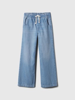 Kids High Rise Wide-Leg Pull-On Jeans